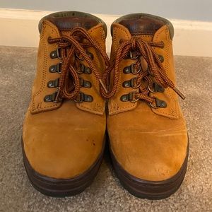 Timberland low top women’s suede ankle boots.